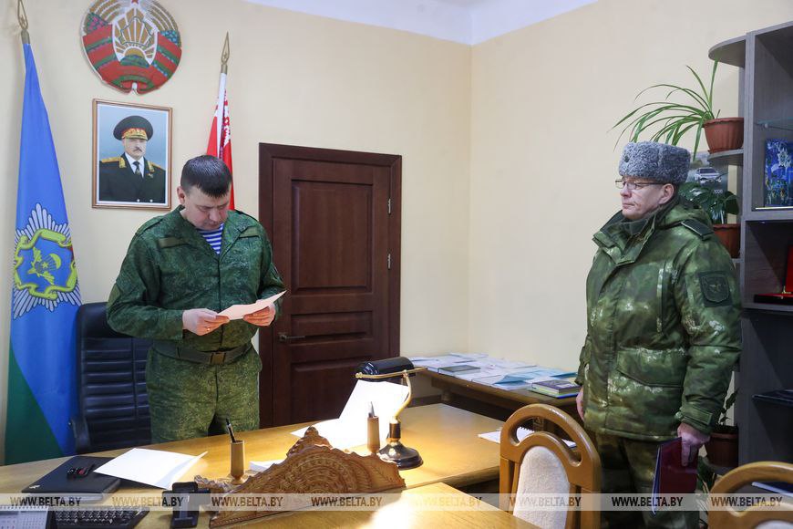 38-я отдельная гвардейская десантно-штурмовая бригада в Бресте приведена в повышенную готовность во время проверки Вооруженных Сил, проводимой по поручению Президента 